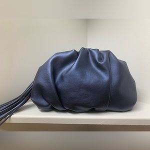 Rebecca Minkoff Ruched Clutch in Twilight Blue